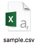 Sample CSV